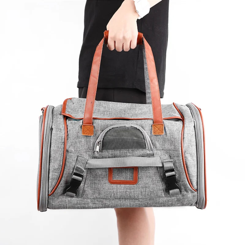 Breathable Dog Carrier Bags Portable Pet Cat Dog Cat Carrier Bag Airline Approved Transport Carrying For Cats Small Dog Backpack