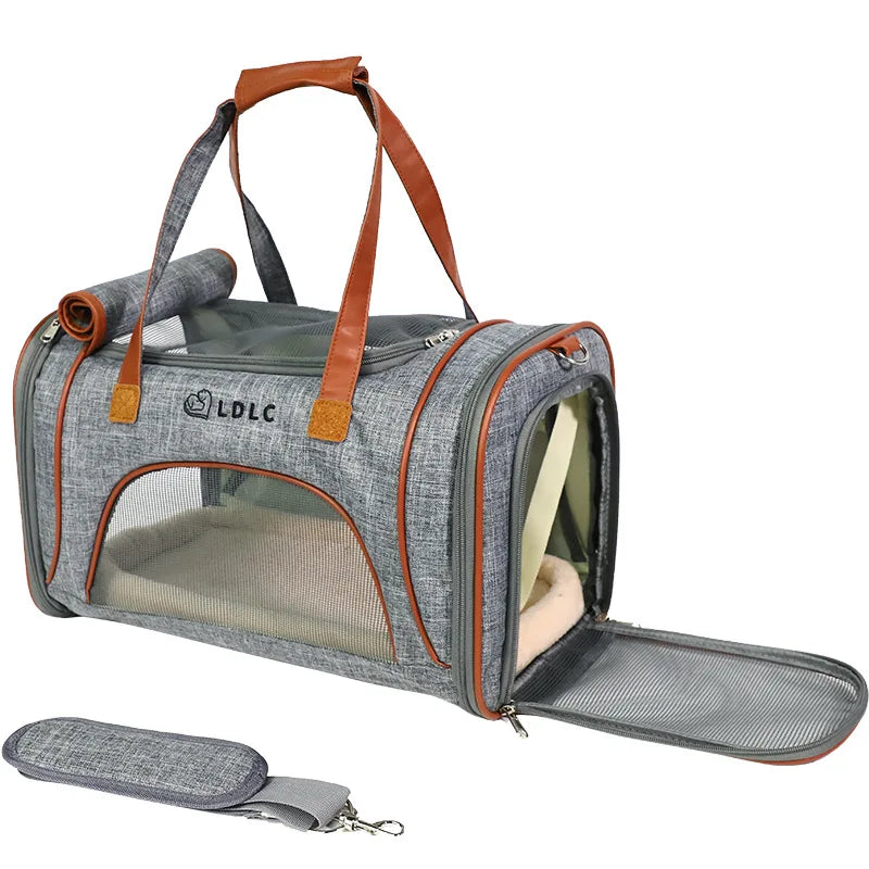 Breathable Dog Carrier Bags Portable Pet Cat Dog Cat Carrier Bag Airline Approved Transport Carrying For Cats Small Dog Backpack