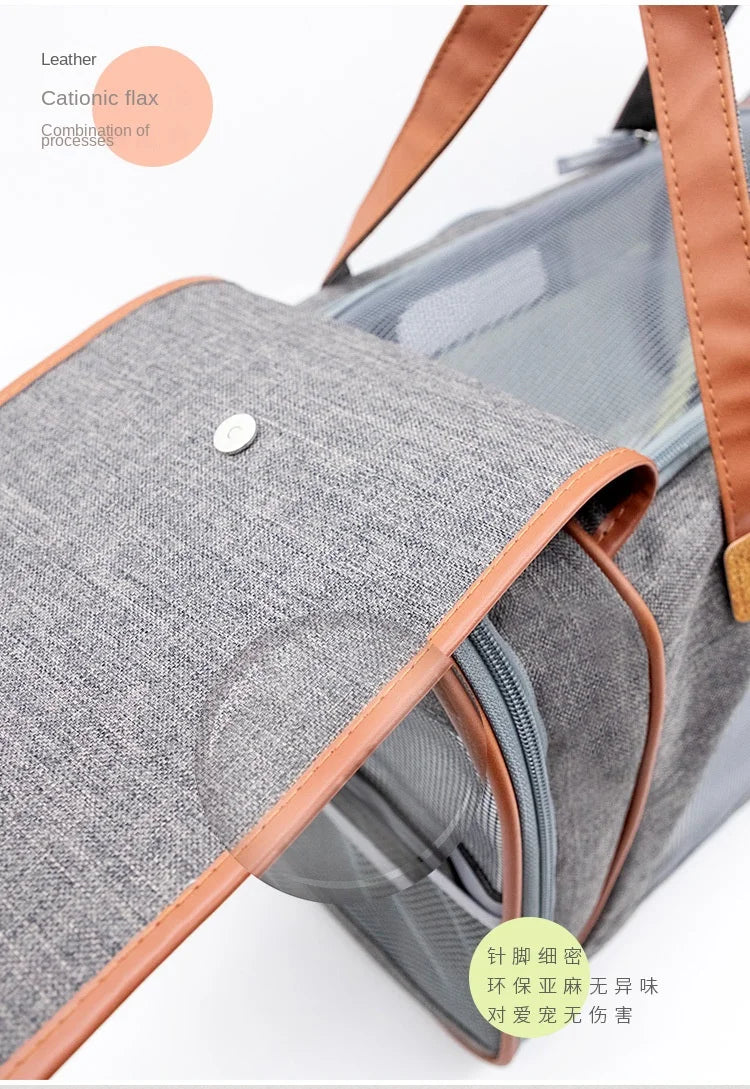 Breathable Dog Carrier Bags Portable Pet Cat Dog Cat Carrier Bag Airline Approved Transport Carrying For Cats Small Dog Backpack