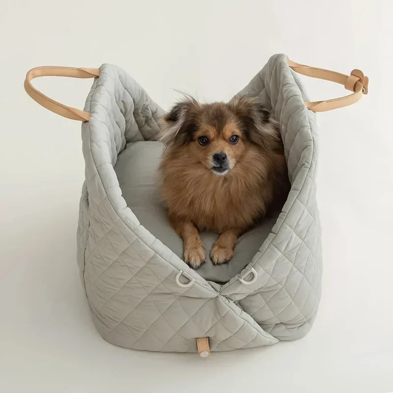 New Style Casual Fashion Luxury Pet Dog Cat Carrying Tote Bag Dog Car Carrier Booster Seat Pet Carriers