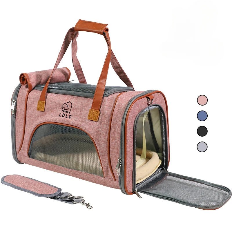 Breathable Dog Carrier Bags Portable Pet Cat Dog Cat Carrier Bag Airline Approved Transport Carrying For Cats Small Dog Backpack