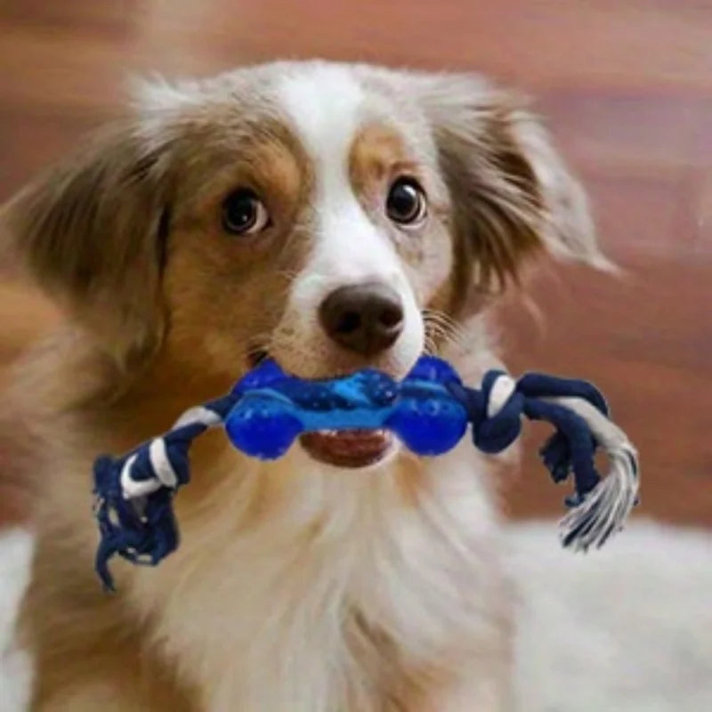 15PCS Dog Toys for Aggressive Chewers,Durable Rope Tug-of-War Chew Sticks &Unbreakable Rubber Balls for Small Medium Large Breed
