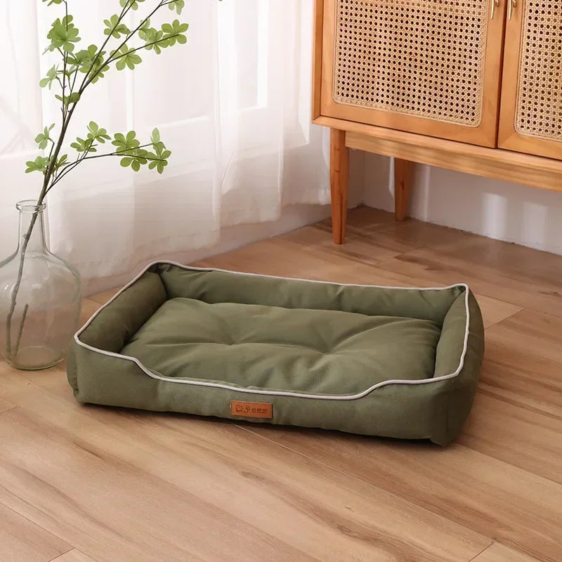 Dog Bed Pet Dogs Beds Four Seasons Thickened PP Cotton Filling Bite-resistant Waterproof 600D Oxford Pet Mat Dog Accessories