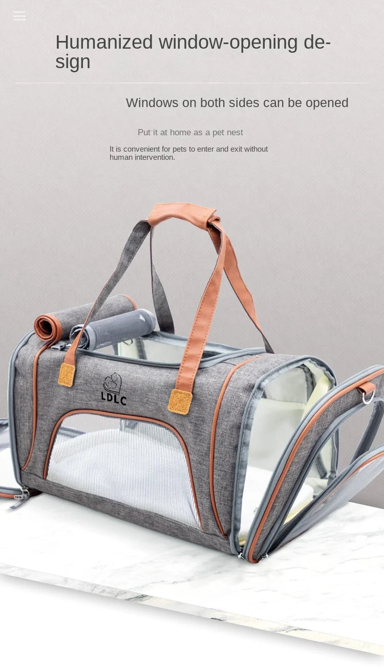 Breathable Dog Carrier Bags Portable Pet Cat Dog Cat Carrier Bag Airline Approved Transport Carrying For Cats Small Dog Backpack