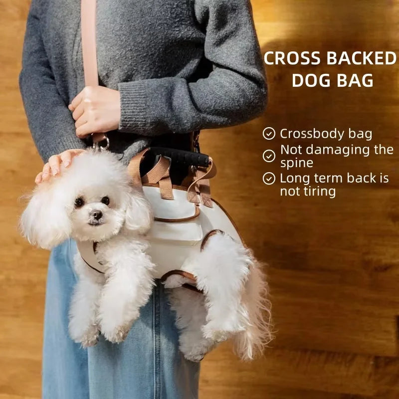 Pets Outdoor Carrying Bag Small Dogs and Medium-sized Cats with Harnesses Clip Adjustable Shoulder Handheld for Hiking Daily Use