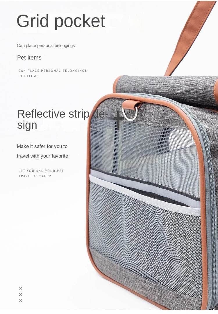 Breathable Dog Carrier Bags Portable Pet Cat Dog Cat Carrier Bag Airline Approved Transport Carrying For Cats Small Dog Backpack