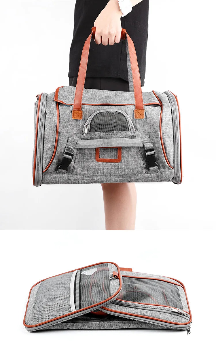 Breathable Dog Carrier Bags Portable Pet Cat Dog Cat Carrier Bag Airline Approved Transport Carrying For Cats Small Dog Backpack