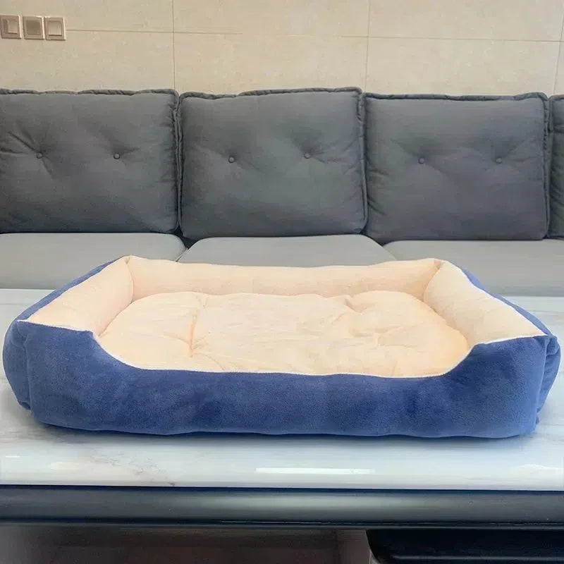 Large Pet House Dog Bed Cat Mat Long Plush Deep Sleeping Warm Soft Small Dog Cushion Calm Beds for Puppy Chihuahua
