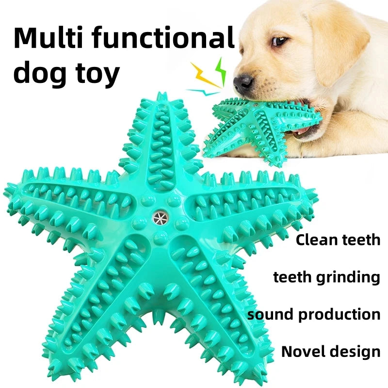 Dog Toys For Large Dogs Tooth Cleaning Chew Funny Interactive Training Starfish Toy Accessories Squeaky Toys TPR Toys Beagle