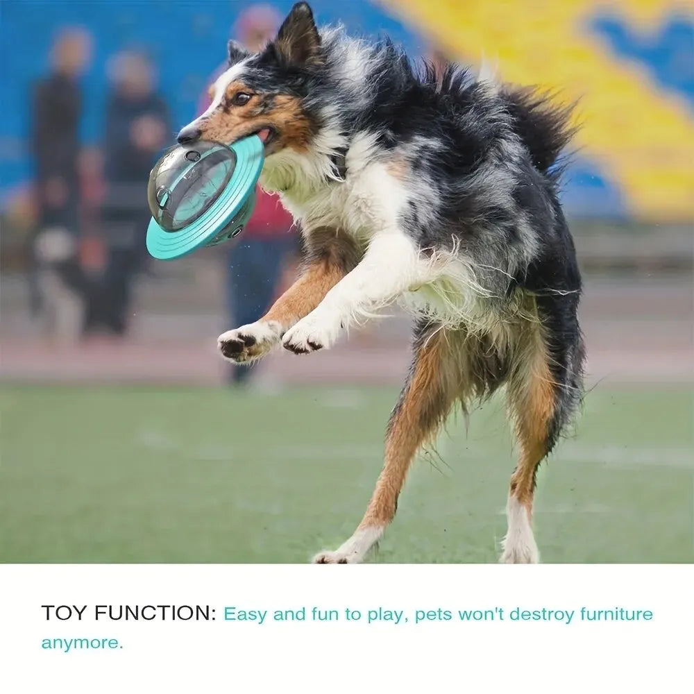 1pc Durable Dog Toys for Aggressive Chewers Squeaky Balls Flying Discs and Interactive Play Perfect for Medium Large Dogs