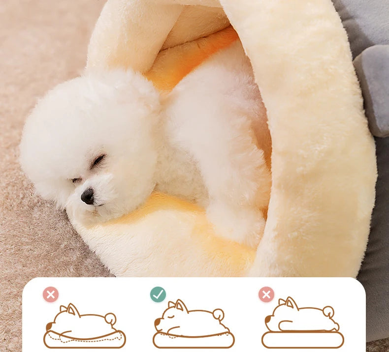 Dog Bed Small Beds for Dogs Slippers Nest Warm Accessories Large Accessory Puppy Washable Supplies Cats Basket Medium Sofa Plush
