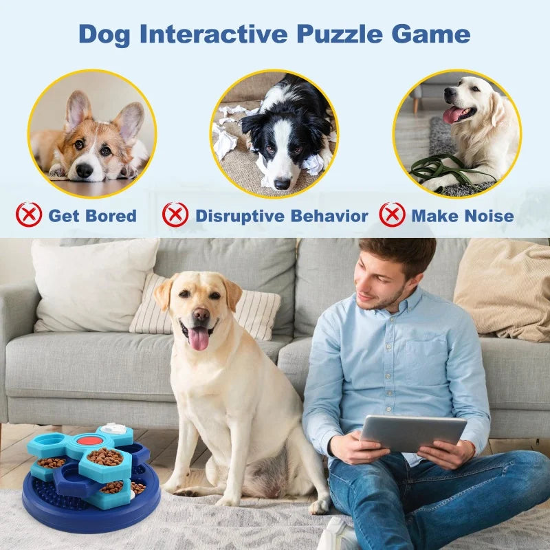 Dog Puzzle Toys Dog Training Boredom Interactive Puzzle Feeding Toys Slow Food Tray Pet Feeding Supplies