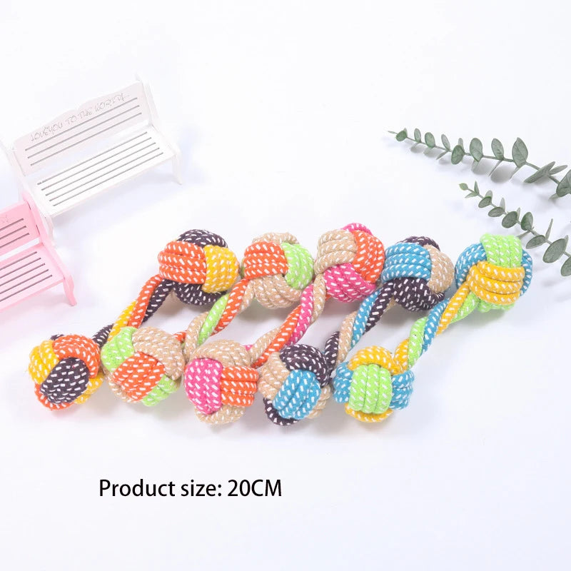Pet Dog Toys for Large Small Dogs Toy Interactive Cotton Rope Mini Dog Toys Ball for Dogs Accessories Toothbrush Chew Puppy Toy