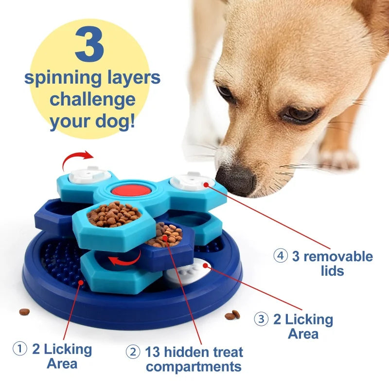 Dog Puzzle Toys Dog Training Boredom Interactive Puzzle Feeding Toys Slow Food Tray Pet Feeding Supplies