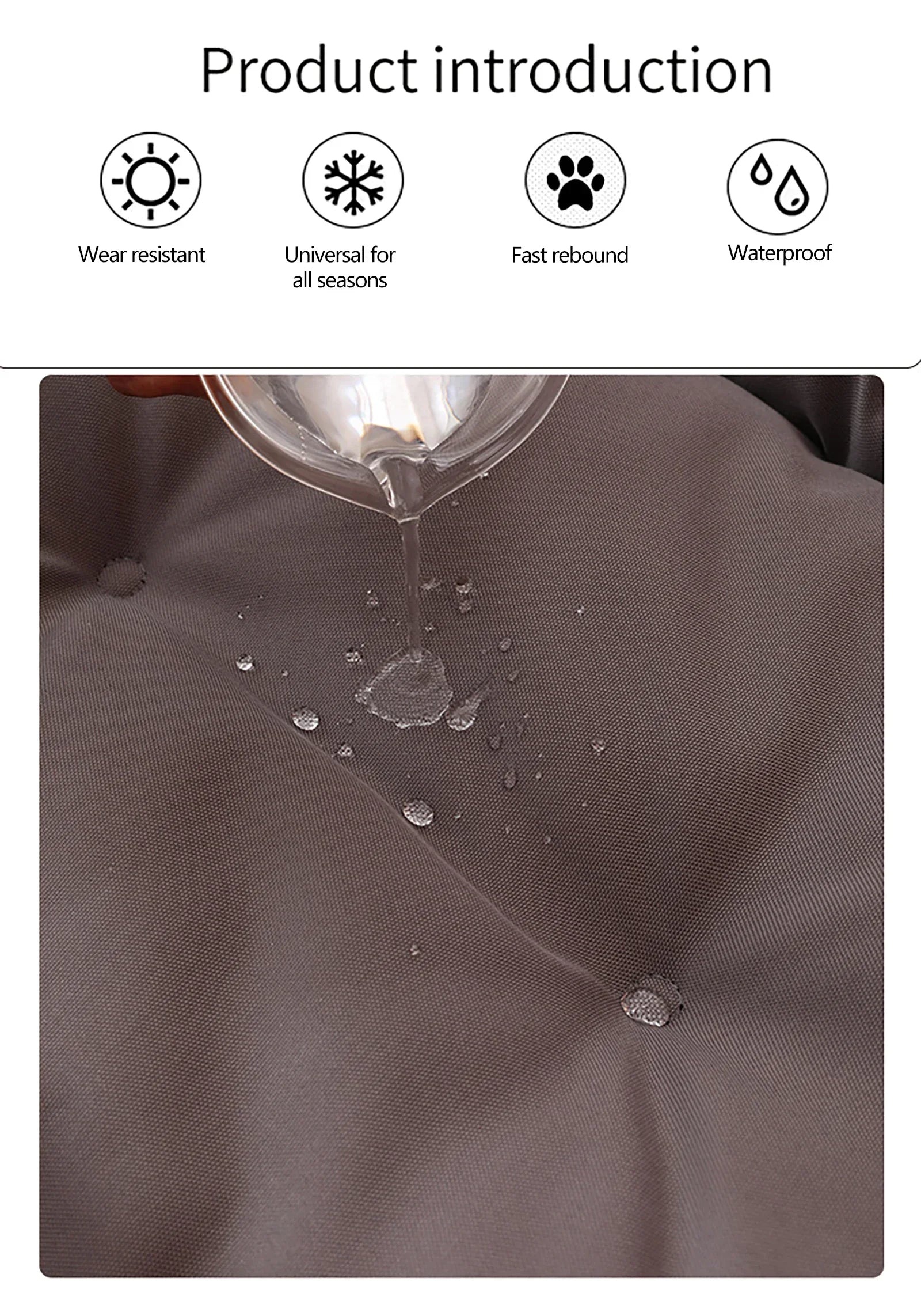 Dog Bed Pet Dogs Beds Four Seasons Thickened PP Cotton Filling Bite-resistant Waterproof 600D Oxford Pet Mat Dog Accessories