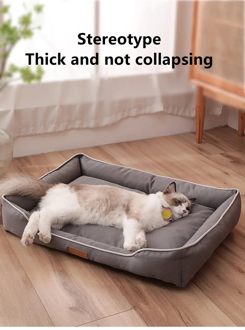 Dog Bed Pet Dogs Beds Four Seasons Thickened PP Cotton Filling Bite-resistant Waterproof 600D Oxford Pet Mat Dog Accessories