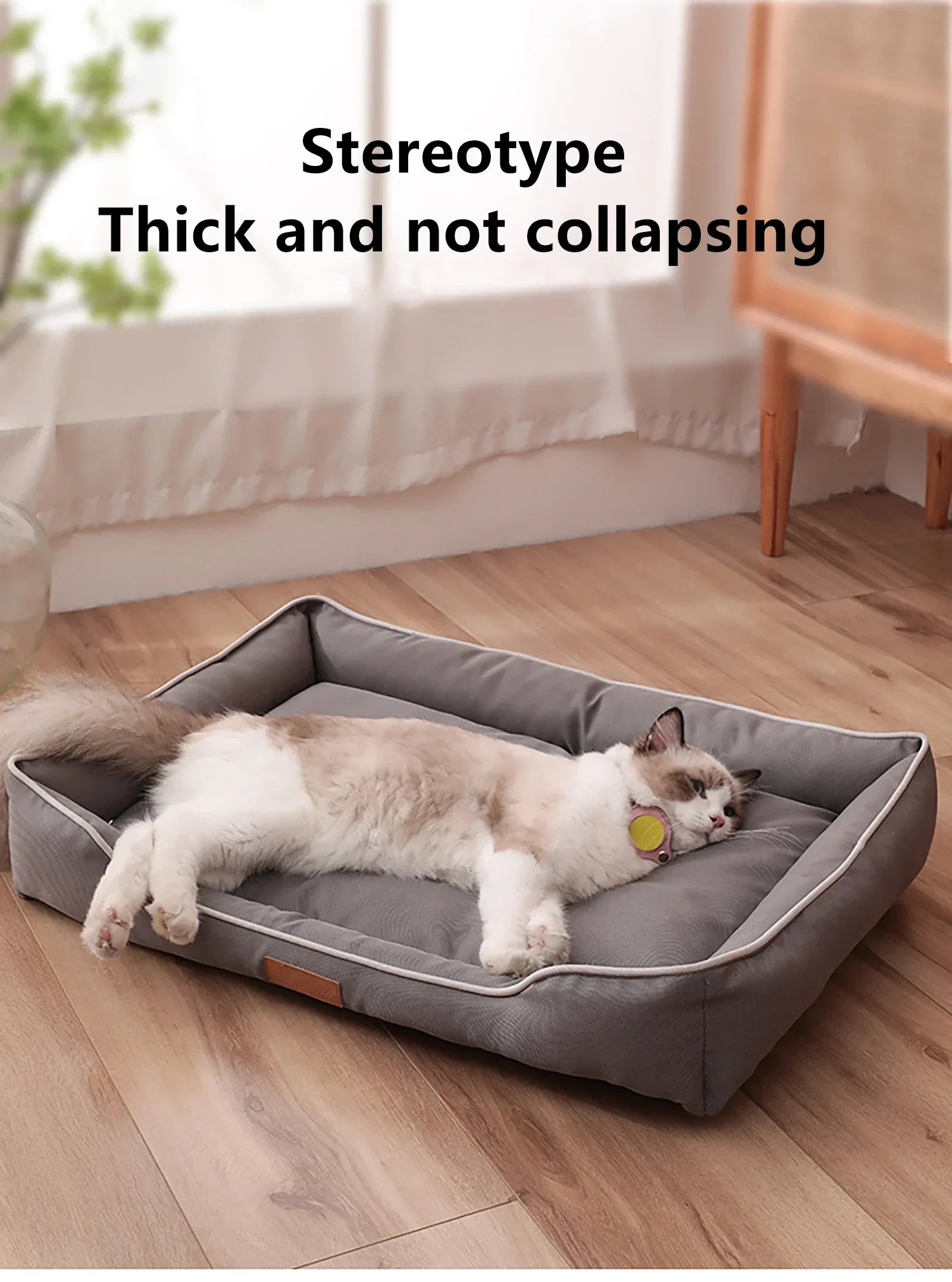 Dog Bed Pet Dogs Beds Four Seasons Thickened PP Cotton Filling Bite-resistant Waterproof 600D Oxford Pet Mat Dog Accessories