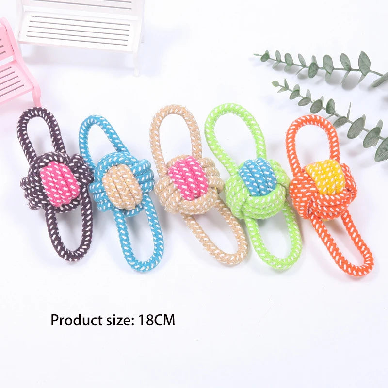 Pet Dog Toys for Large Small Dogs Toy Interactive Cotton Rope Mini Dog Toys Ball for Dogs Accessories Toothbrush Chew Puppy Toy